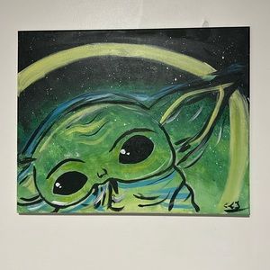 Hand Painted Yoda !